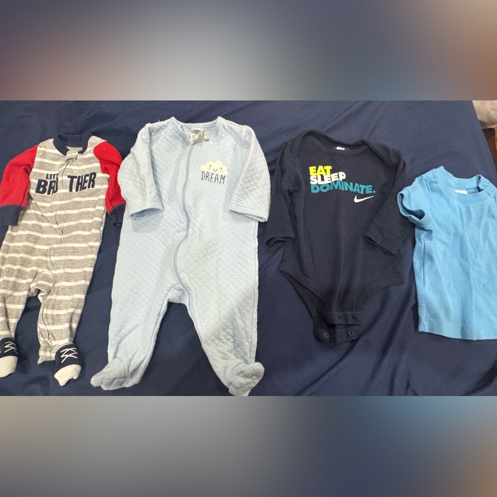 Baby One Pieces 3M/6M Bundle / Carters Gerber Nike Hanna Andersson